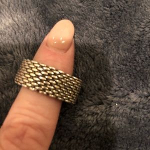 Tiffany silver mesh ring